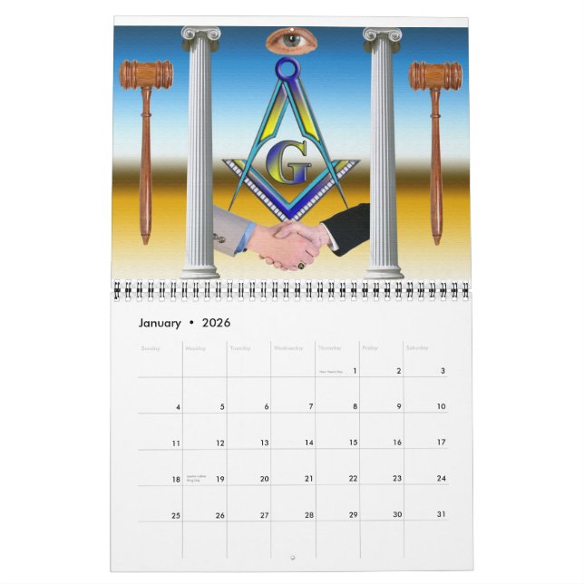 Freemasons Calendar (Jan 2026)
