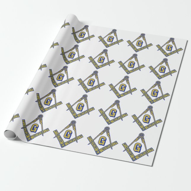Freemasons Wrapping Paper (Unrolled)