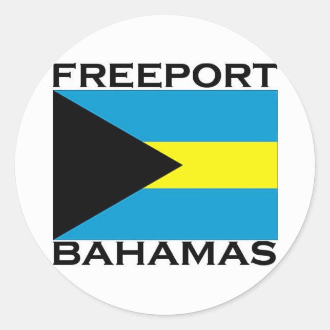Freeport, Bahamas Classic Round Sticker (Front)