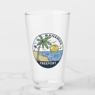 Freeport Bahamas Vintage Glass