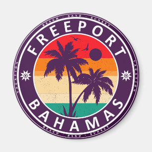 Freeport Bahamas Vintage Souvenirs 80s Magnet