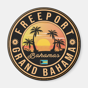 Freeport Bahamas Vintage Souvenirs 80s Magnet