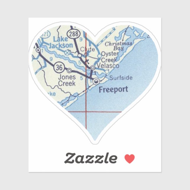 Freeport Texas Vintage Map (Sheet)