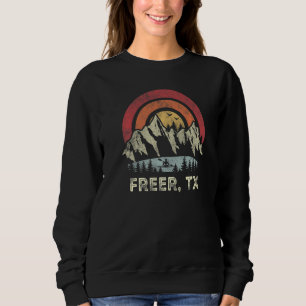 Freer Texas Mountain Sunset Sunrise Kayaking Sweatshirt