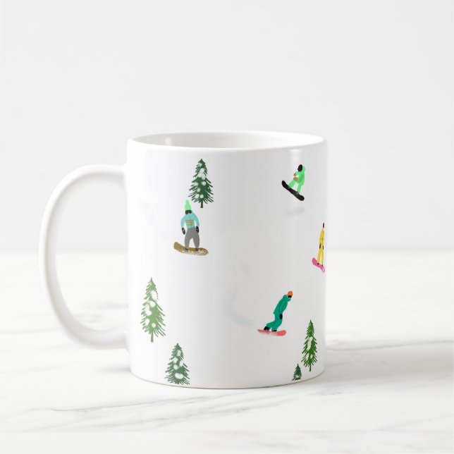 Freeride Snowboard Snowboarder Snowboarding  Coffee Mug (Left)