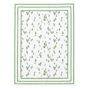 Freeride Snowboarder Snowboarding Illustration   Tablecloth
