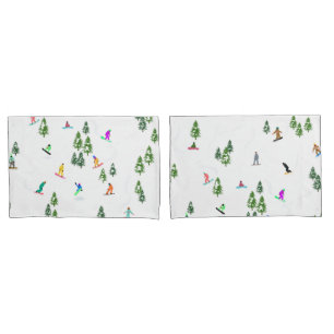 Freeride Snowboarders Snowboarding Design   Pillowcase