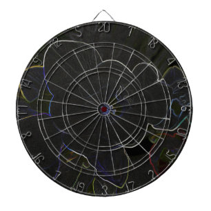 freesia flowers outlined dartboard