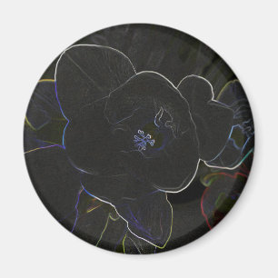 freesia flowers outlined magnet
