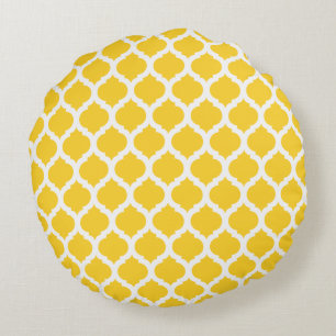 Freesia Moroccan Pattern Round Pillows
