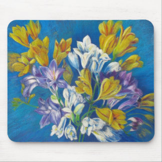 Freesia Posy Painting Mouse Pad