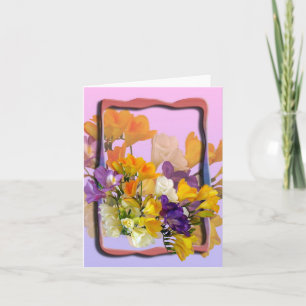 Freesias Notecard