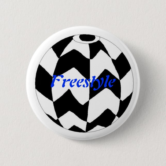 Freestyle 6 Cm Round Badge (Front)