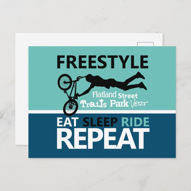 Freestyle Bike Motocross Postcard (Front/Back)