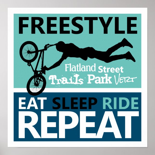 Freestyle Bike Motocross Poster (Front)