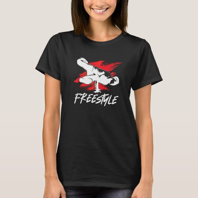 Freestyle Breakdance Breakdancing B Boying Bboy Br T-Shirt (Front)