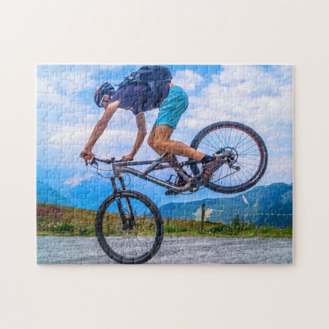 Freestyle Cyclist Jigsaw Puzzle (Horizontal)
