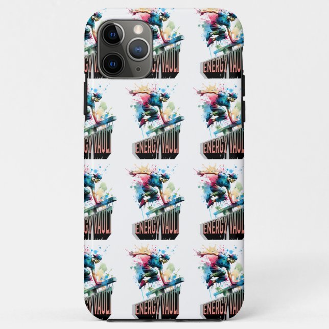 Freestyle Parkour Jump-Vault Burst Boy Case-Mate iPhone Case (Back)