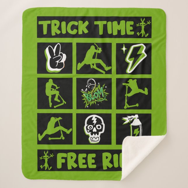 freestyle scooter sherpa blanket (Front)