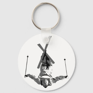 Freestyle Skiing Key Ring