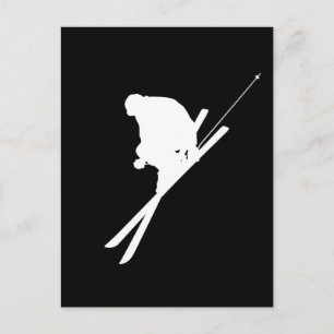 Freestyle skiing postcard