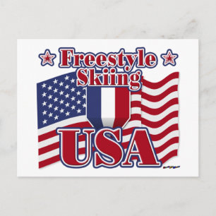 Freestyle Skiing USA Postcard