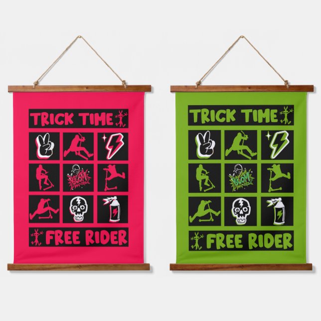 Freestyle Trick Scooter Hanging Tapestry (Double)