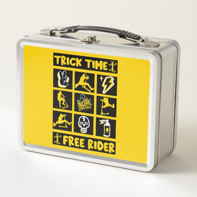 Freestyle Trick Scooter Metal Lunch Box (Front)