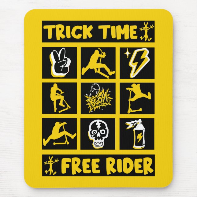 Freestyle Trick Scooter Mouse Pad (Front)