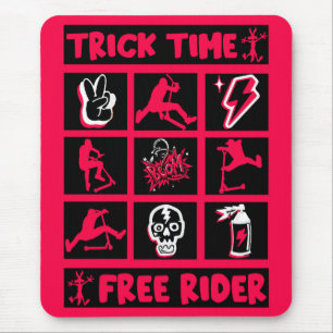 Freestyle Trick Scooter Mouse Pad