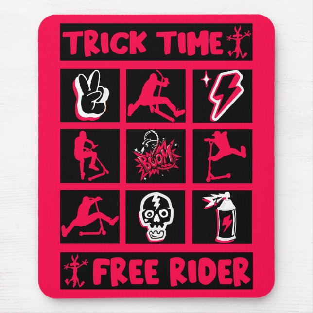 Freestyle Trick Scooter Mouse Pad (Front)