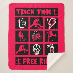 Freestyle Trick Scooter Sherpa Blanket