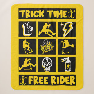 Freestyle Trick Scooter Sherpa Blanket