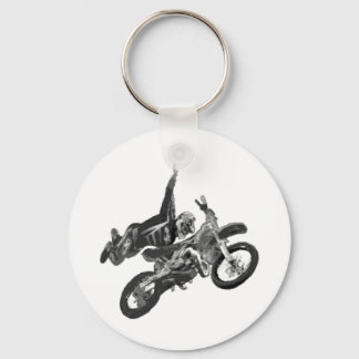 Freestyling with dirt bike key ring