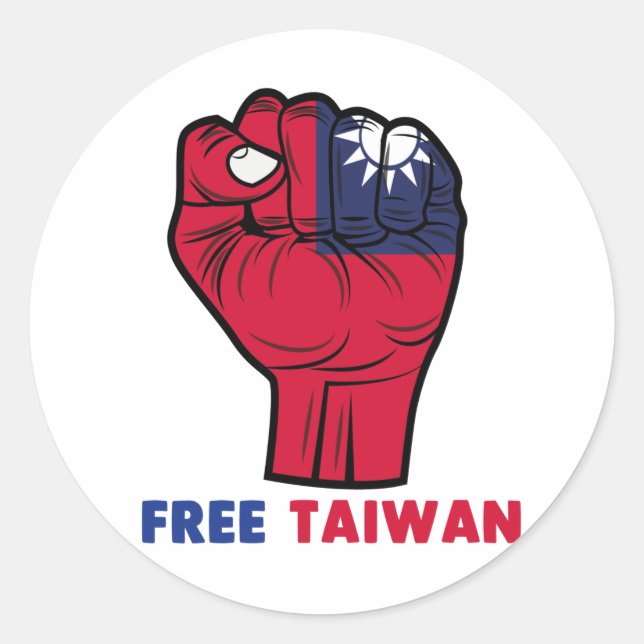 #freetaiwan Free Taiwan Sticker (Front)