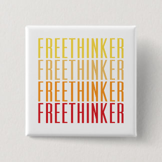 Freethinker 15 Cm Square Badge