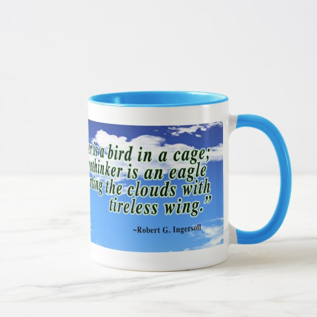 Freethinker quote mug (Right)