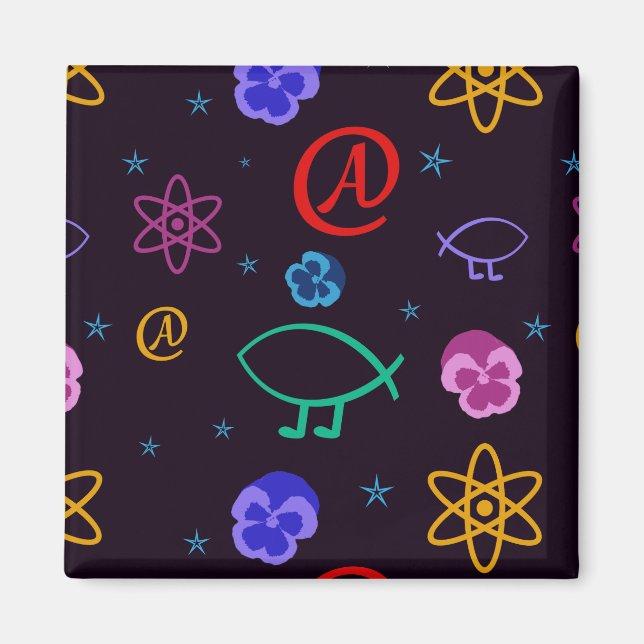 Freethought Atheist Customisable Magnet (Front)