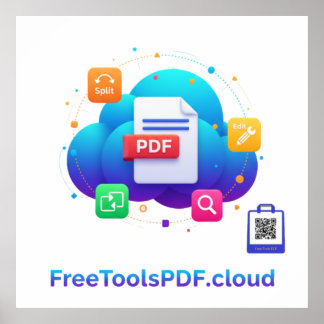 FreeToolsPDF – Fun Digital Power on Your Shirt! Poster