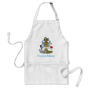 Freetown, Bahamas with Flamingo (Eleuthera) Standard Apron