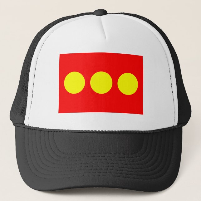 Freetown Christiania Flag Trucker Hat (Front)