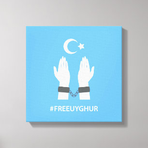#FREEUYGHUR CANVAS PRINT