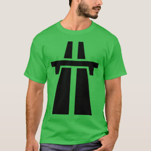 Freeway, Motorway, Autobahn - Black T-Shirt