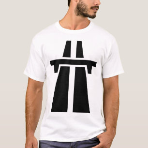 Freeway, Motorway, Autobahn - Black T-Shirt