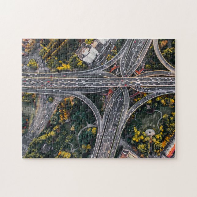 Freeway Tangle Jigsaw Jigsaw Puzzle (Horizontal)