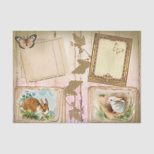 Freewheeling Rabbits Tissue Paper (Front)