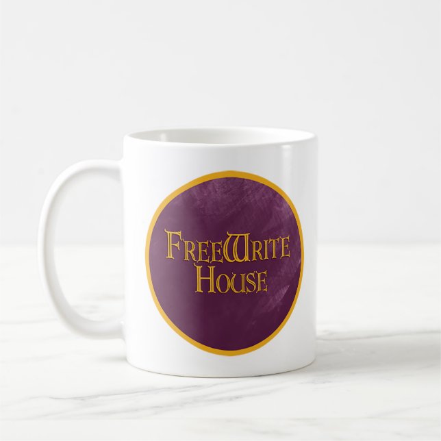 Freewrite House Mug with Purple Logo (Left)