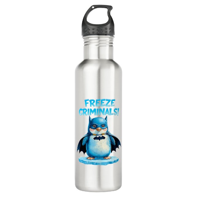 Freeze Criminals - Dark Penguin 710 Ml Water Bottle (Front)