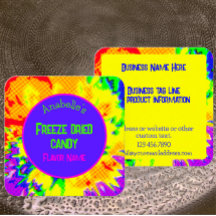 Freeze Dried Candy Custom Colourful Personalised