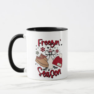 Freezing season Christmas Pregnancy Announcement Mug